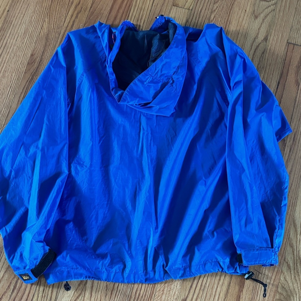 REI Co-op Men's Hooded Lightweight Mesh Lined Rain Jacket Medium Royal Blue - Picture 7 of 9